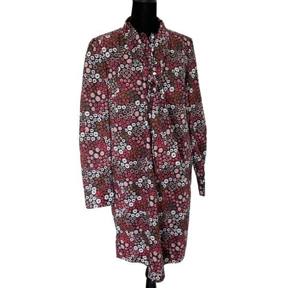 1901  Dress Midi Size Small Vintage Floral Print. Collar tie. Never worm‎